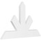 Ekena Millwork Saratoga Architectural Grade PVC Gable Bracket, 48"W x 30"H x 2"D x 6"F, 15/12 Pitch GBP048X30X0206SAR00 - alternate 1